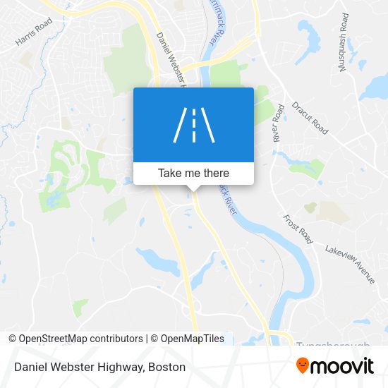 Daniel Webster Highway map