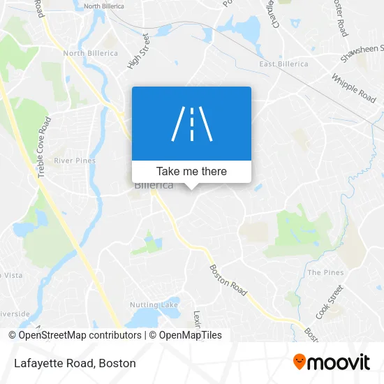 Lafayette Road map
