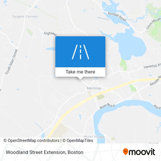 Mapa de Woodland Street Extension