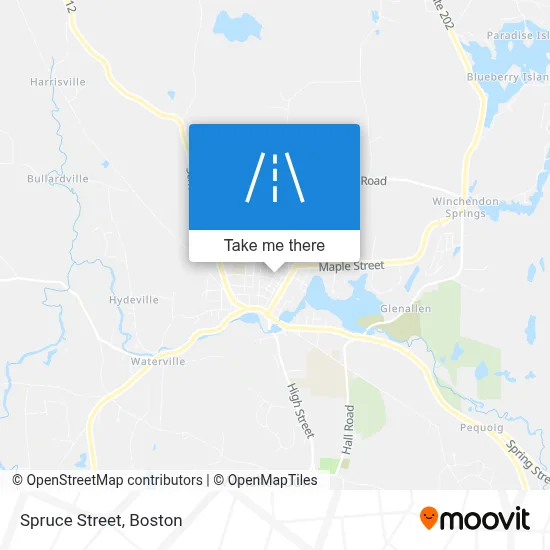 Spruce Street map