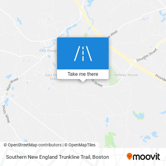 Southern New England Trunkline Trail map