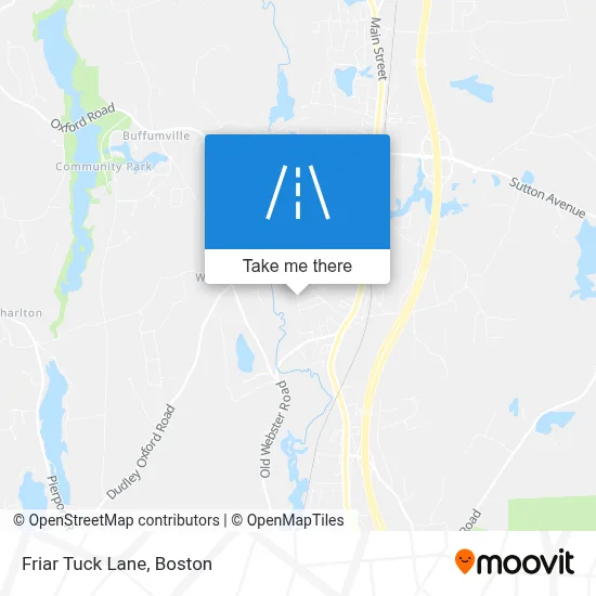 Friar Tuck Lane map