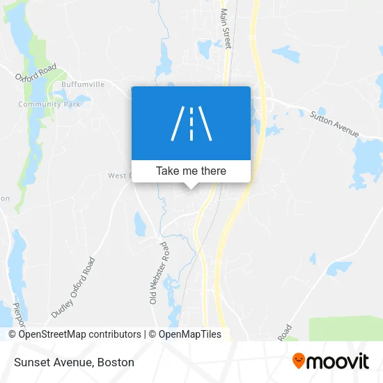 Sunset Avenue map