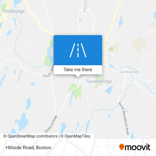 Hillside Road map