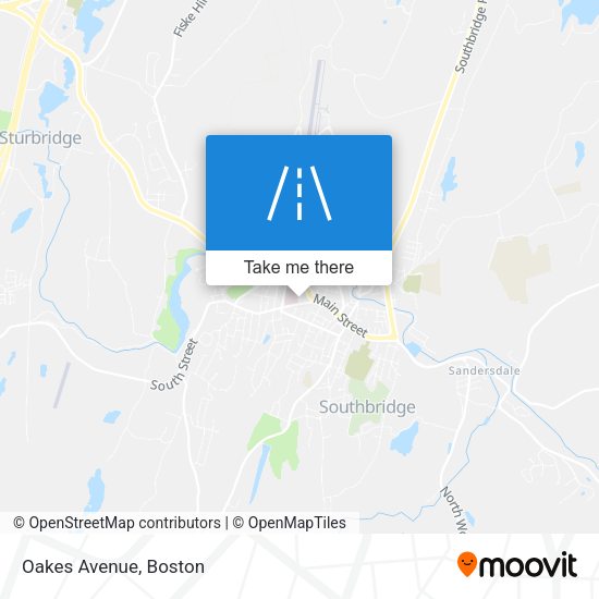 Mapa de Oakes Avenue