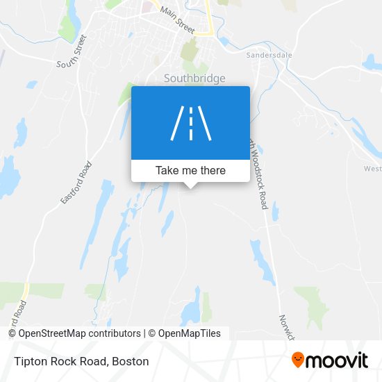 Tipton Rock Road map