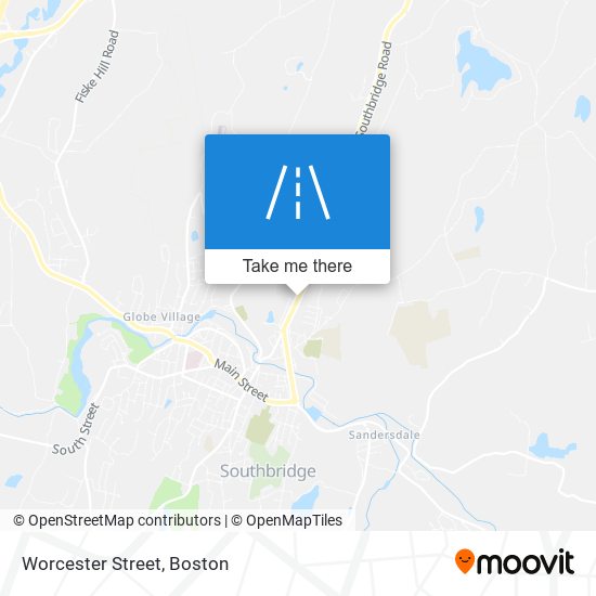 Worcester Street map