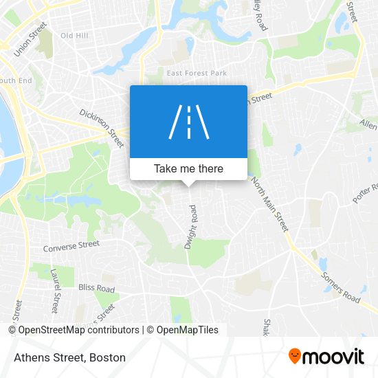 Mapa de Athens Street