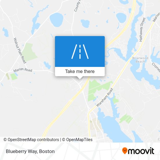 Blueberry Way map