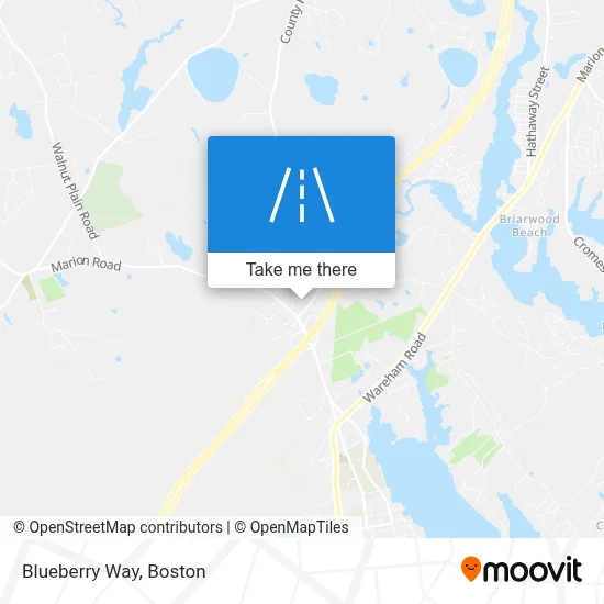 Blueberry Way map