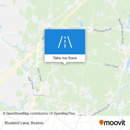 Bluebird Lane map