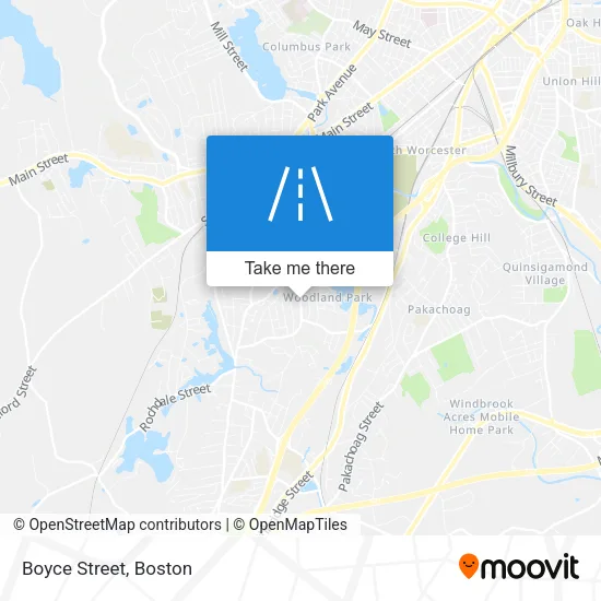 Boyce Street map