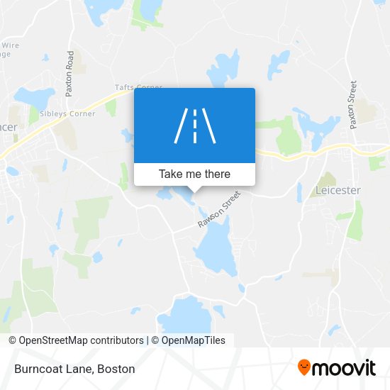 Mapa de Burncoat Lane