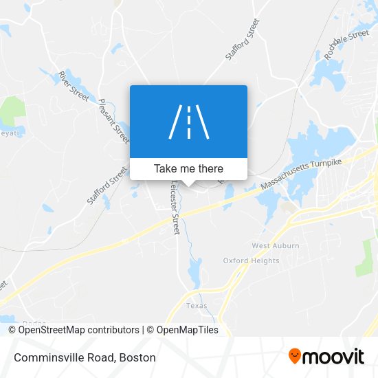 Comminsville Road map
