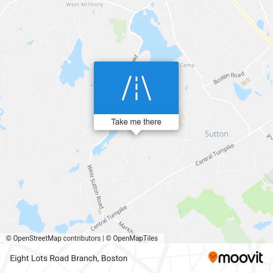 Eight Lots Road Branch map