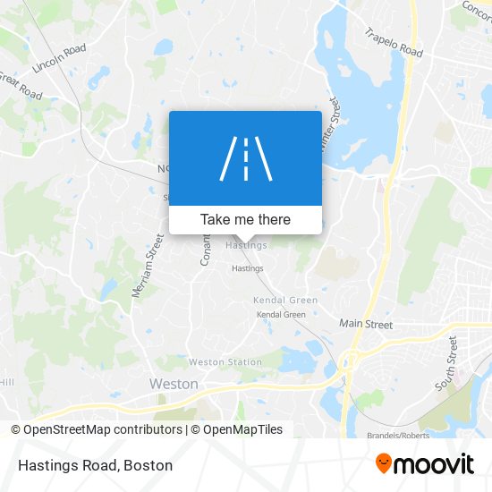 Hastings Road map