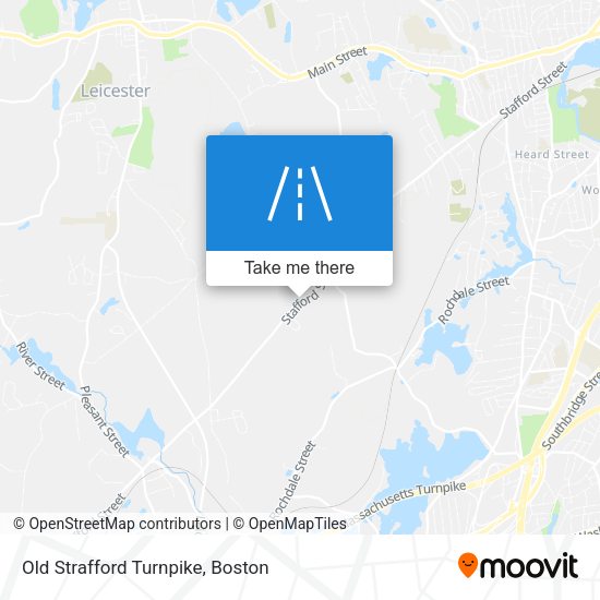 Old Strafford Turnpike map