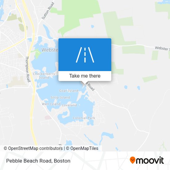 Mapa de Pebble Beach Road