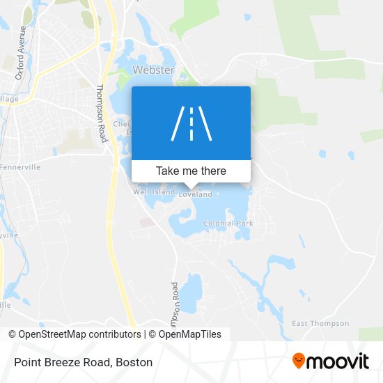 Point Breeze Road map