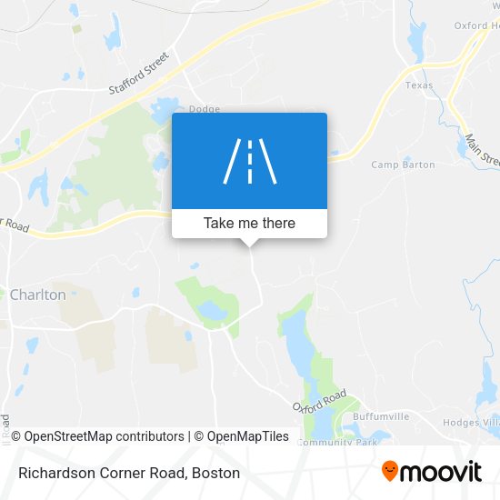 Richardson Corner Road map