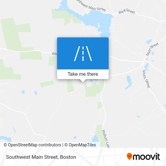 Southwest Main Street map