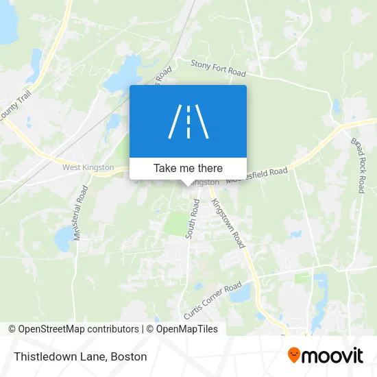 Thistledown Lane map