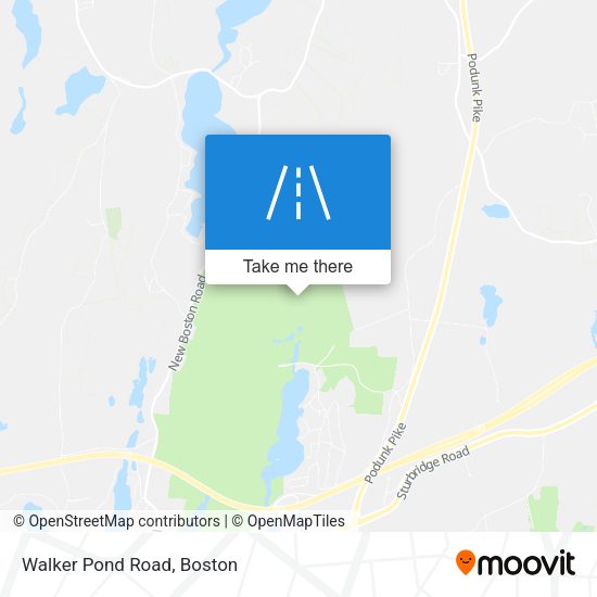 Walker Pond Road map