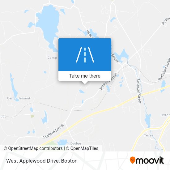 West Applewood Drive map