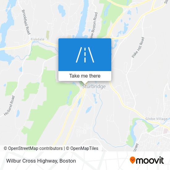 Wilbur Cross Highway map