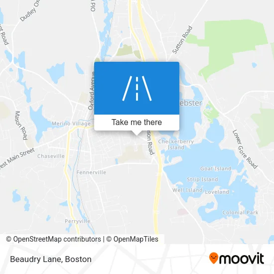 Beaudry Lane map