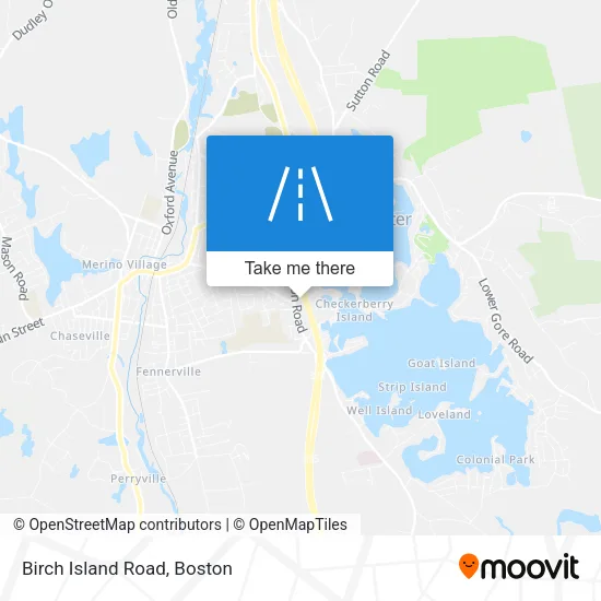 Birch Island Road map