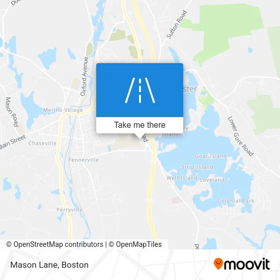 Mason Lane map