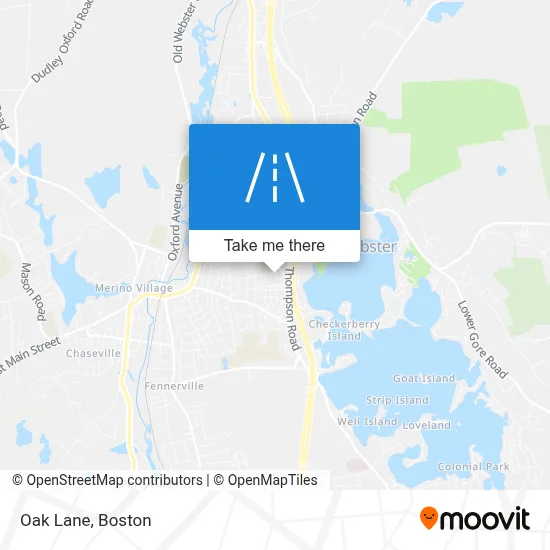 Oak Lane map