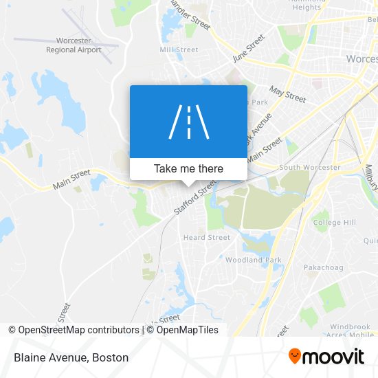Mapa de Blaine Avenue