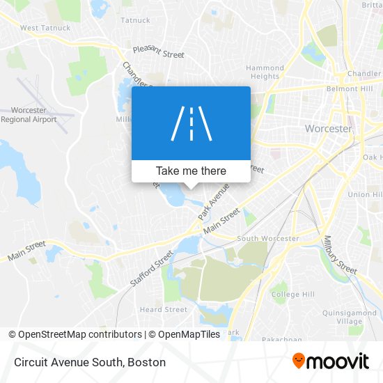 Circuit Avenue South map