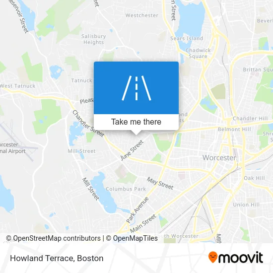 Howland Terrace map