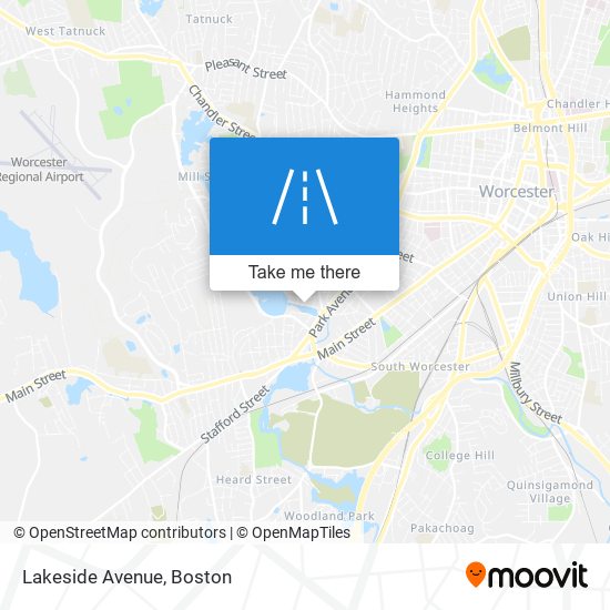 Mapa de Lakeside Avenue