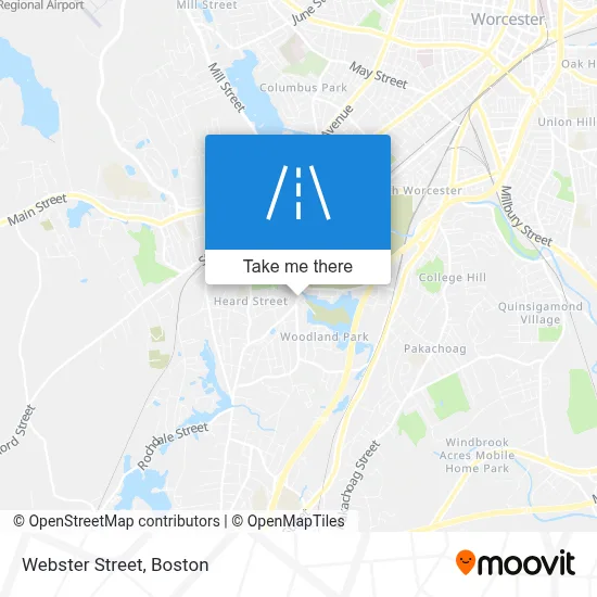 Webster Street map