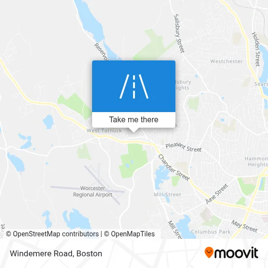 Windemere Road map