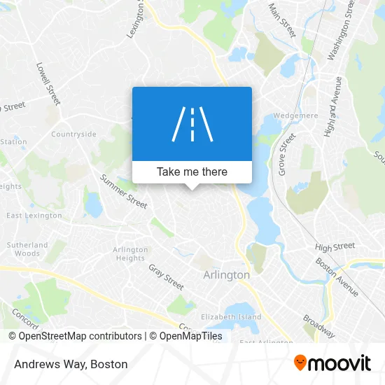 Andrews Way map