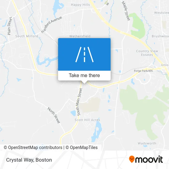 Crystal Way map