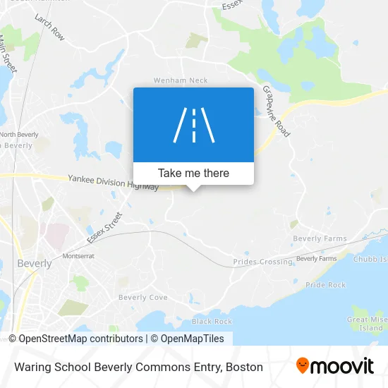 Waring School Beverly Commons Entry map