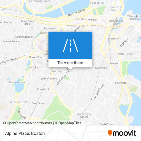 Mapa de Alpine Place