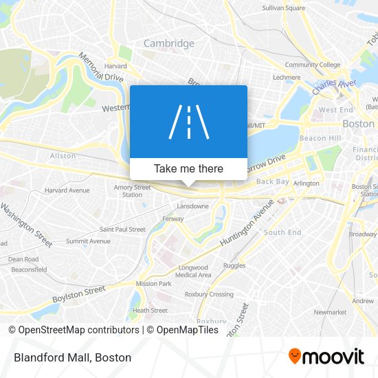 Mapa de Blandford Mall