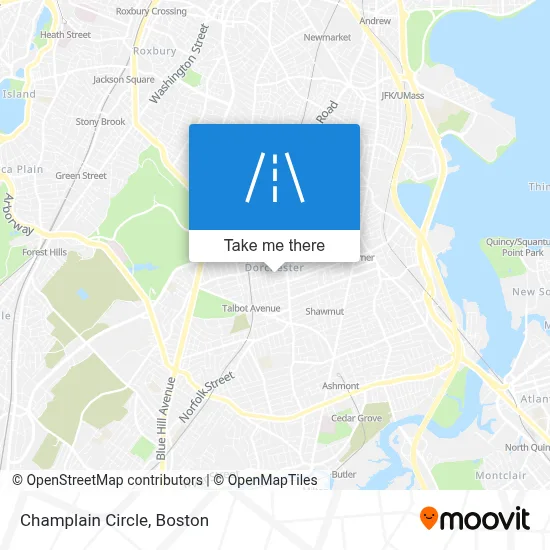 Champlain Circle map