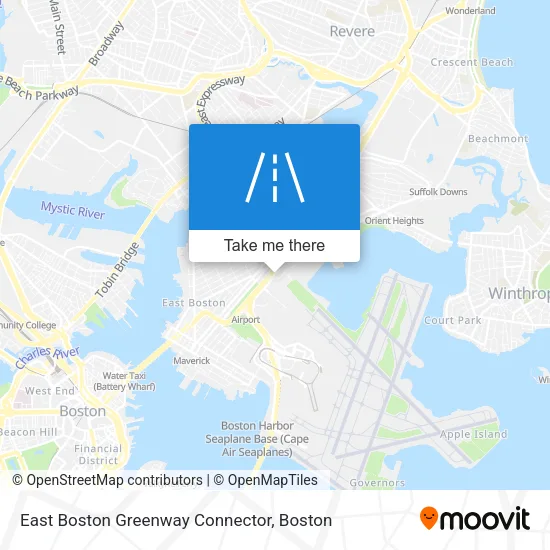 East Boston Greenway Connector map