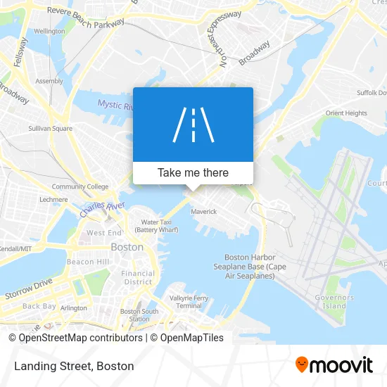 Landing Street map
