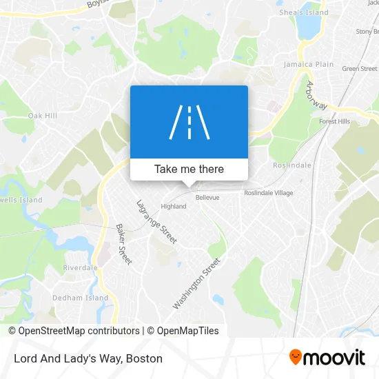 Lord And Lady's Way map