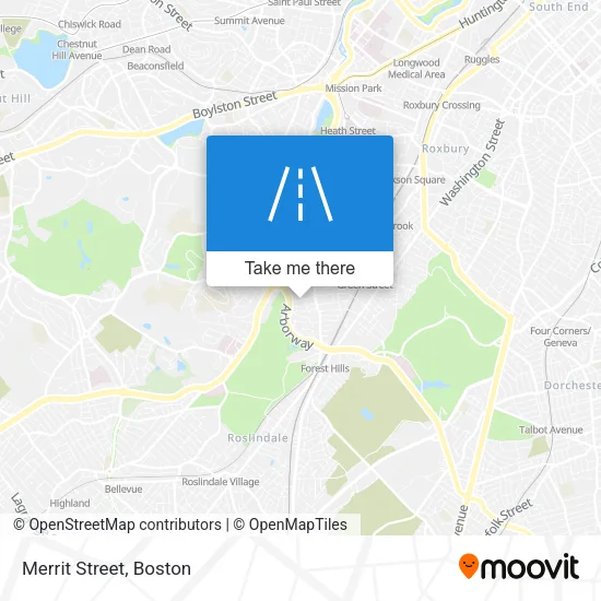 Merrit Street map
