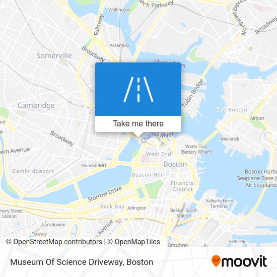 Museum Of Science Driveway map